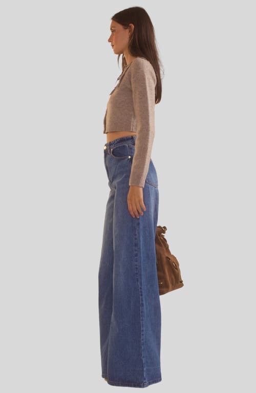 Cynthia Rowley Ivy Cropped Wool Cardigan In Camel