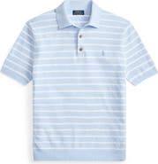 Polo Ralph Lauren Stripe Cotton & Linen Polo Sweater