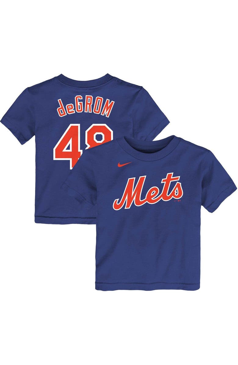 Nike Toddler Nike Jacob deGrom Royal New York Mets Player Name & Number T-Shirt, Main, color, 