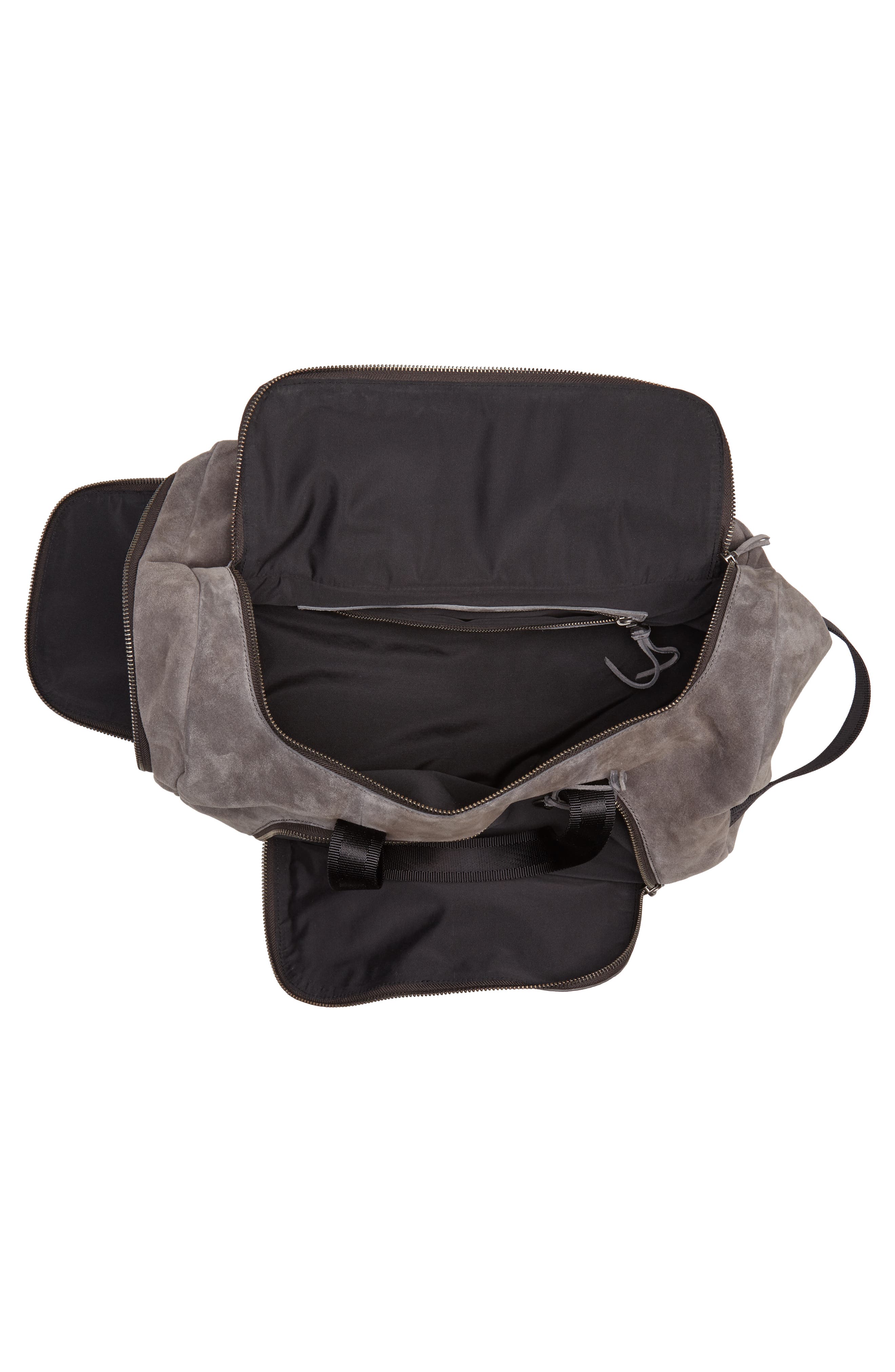 John Varvatos Star USA Brooklyn Suede Convertible Duffel Bag, Alternate, color, 