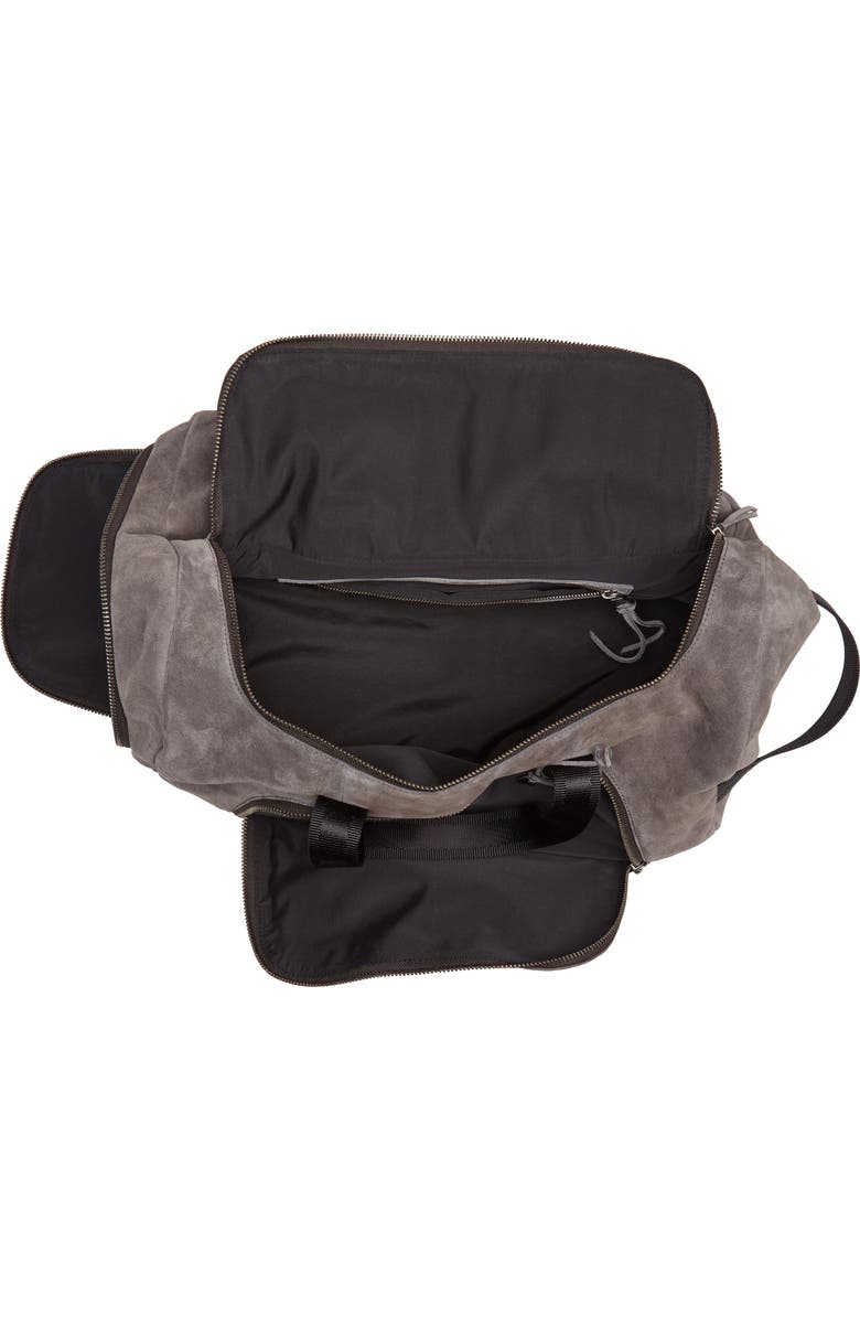 John Varvatos Star USA Brooklyn Suede Convertible Duffel Bag, Alternate, color,