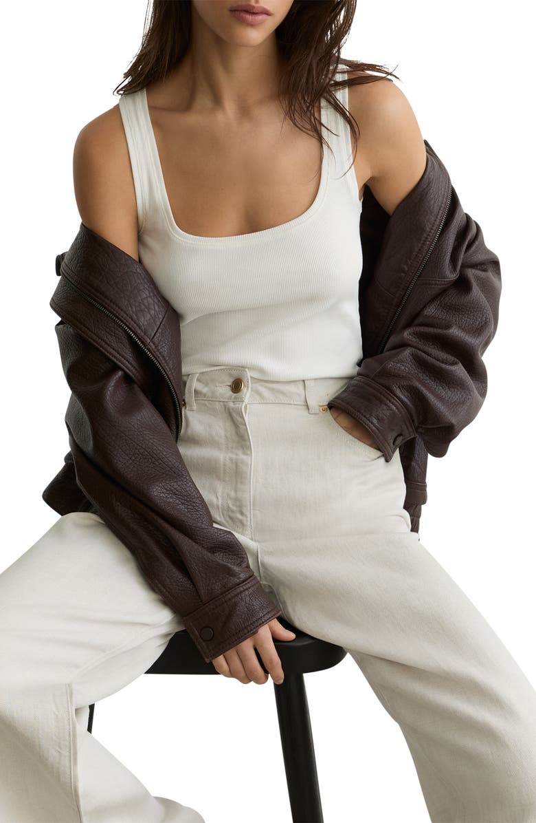 Reiss Carmen High Waist Wide Leg Pants, Alternate, color, Neutral