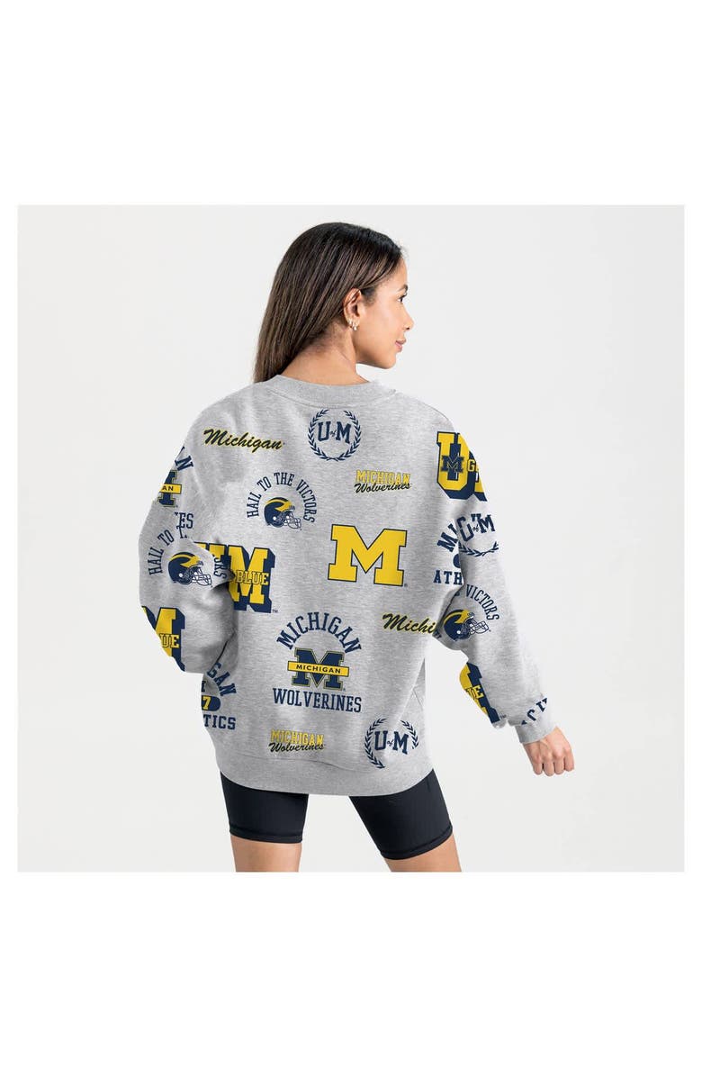 GAMEDAY COUTURE Women's Gameday Couture Gray Michigan Wolverines Always on Repeat Fleece Sweatshirt, Alternate, color, Gray