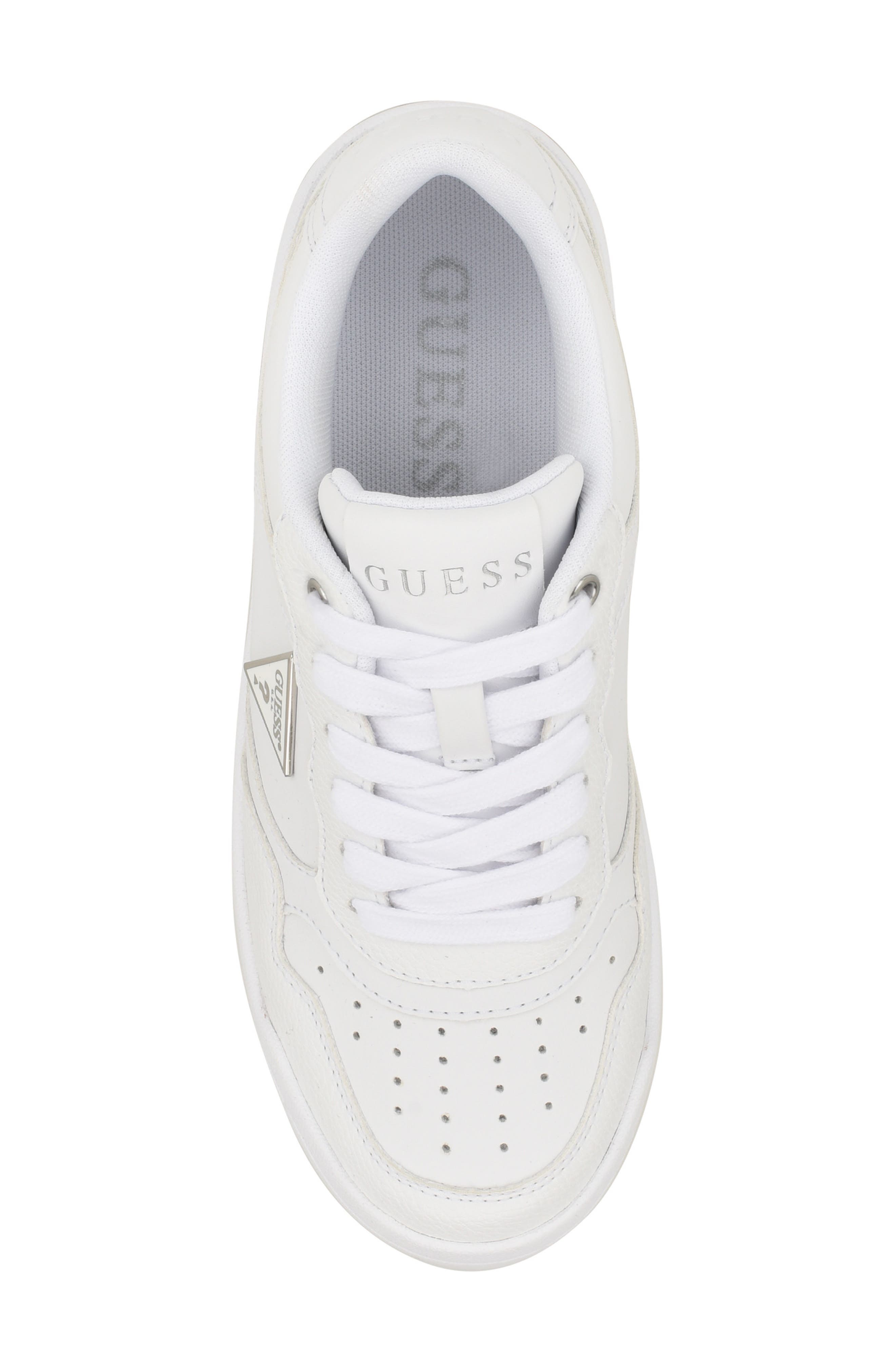 GUESS Miram Platform Sneaker, Alternate, color, White 140
