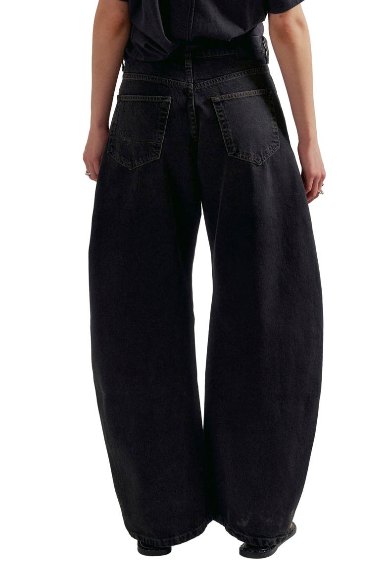 Golden Hour Low Rise Wide Leg Jeans, Alternate, color, ESPRESSO