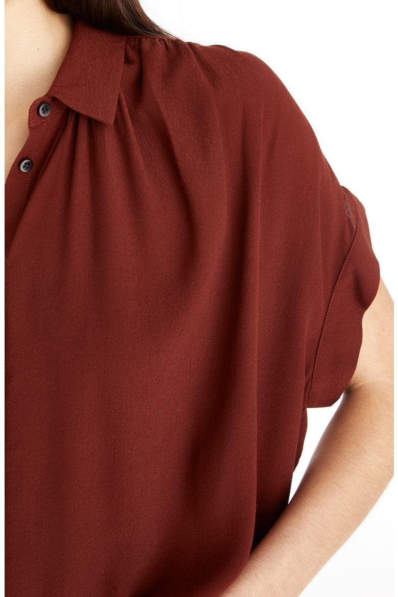 Central Drapey Shirt, Alternate, color, STAINED MAHOGANY