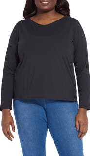 Lysse ntial V-Neck Long Sleeve Top