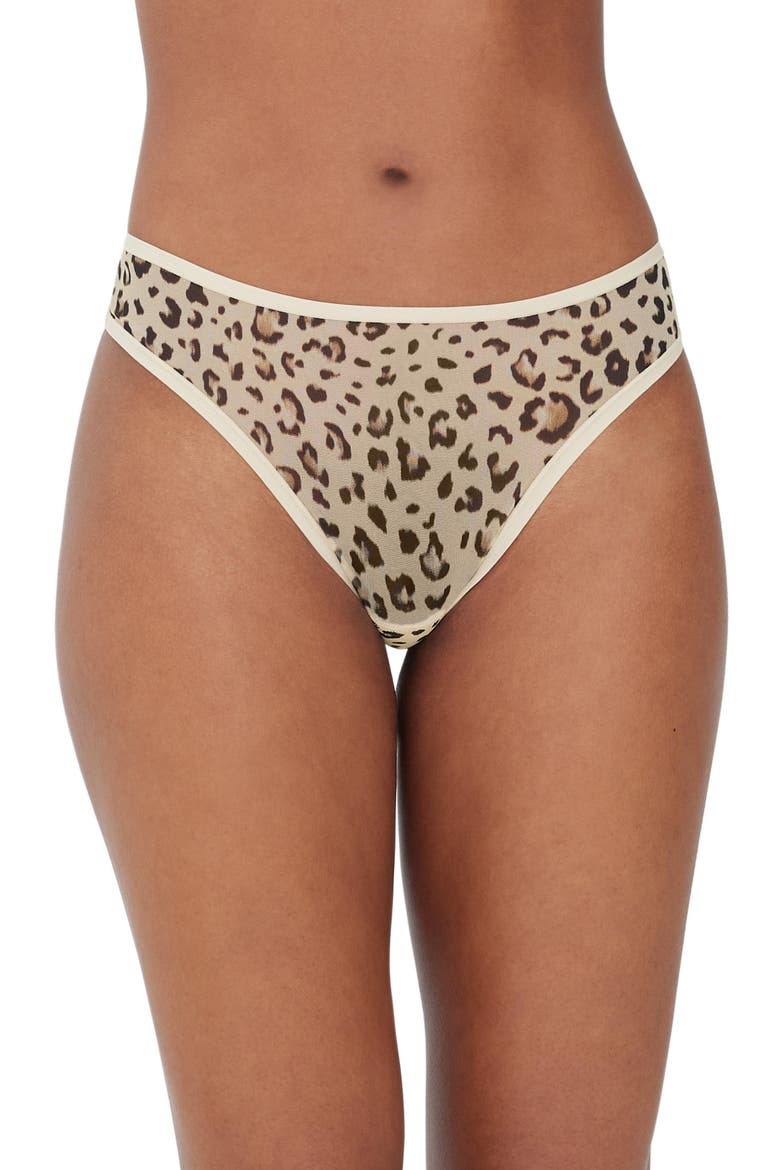 Spellbound Mesh Thong 2-Pack, Alternate, color, Coral Sand/Leo Leopard