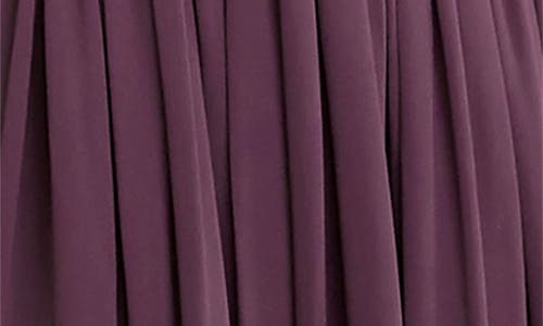 Dress The Population Eleanor Illusion Neck Gown In Purple