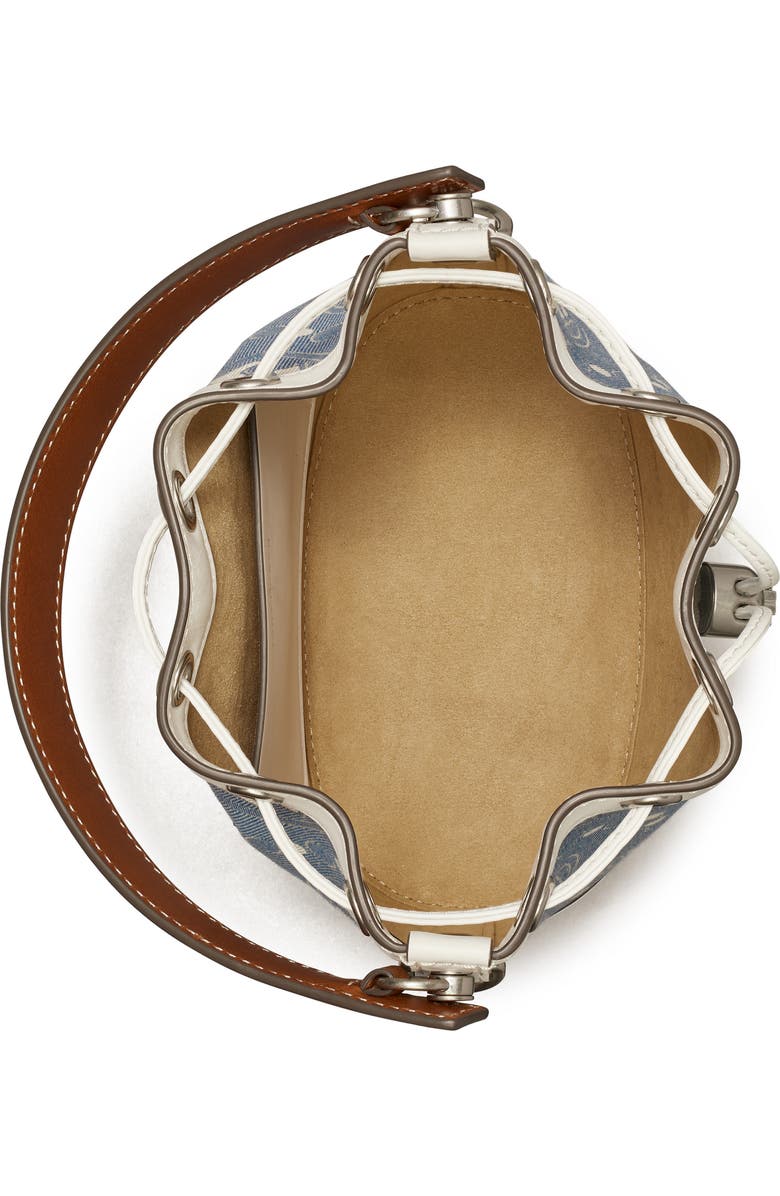 Tory Burch T Monogram Denim Bucket Bag, Alternate, color,