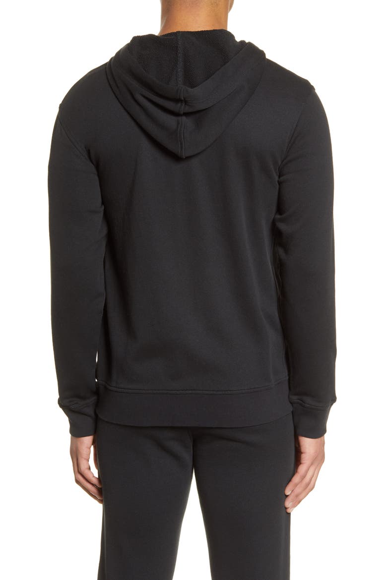 Gordon French Terry Zip Hoodie, Alternate, color, BLACK