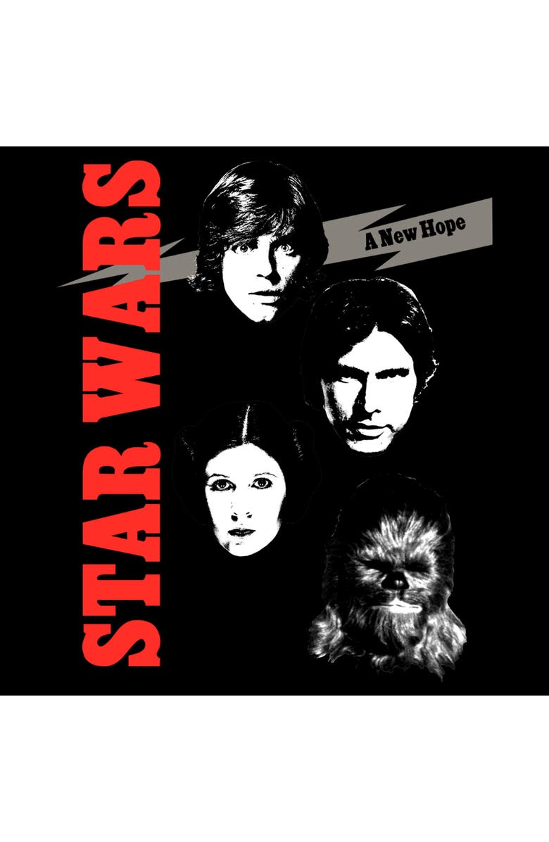 Star Wars: A New Hope Men's Star Wars A New Hope Retro Faces Poster Graphic T-Shirt, Alternate, color, Black