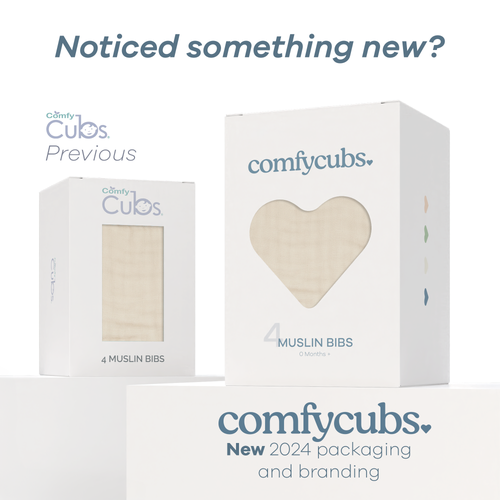 Comfy Cubs Muslin Bibs In Multicolor