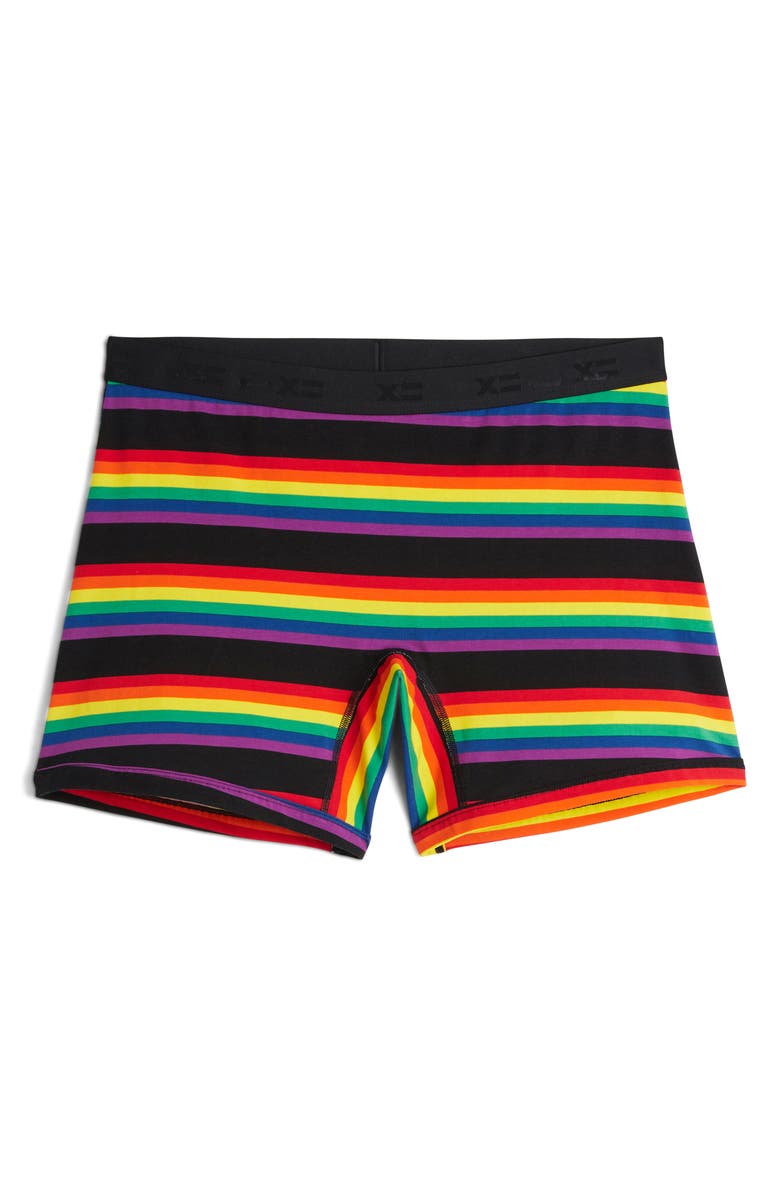TomboyX 6-Inch No Fly Boxer Briefs, Main, color, Stripe Unbound