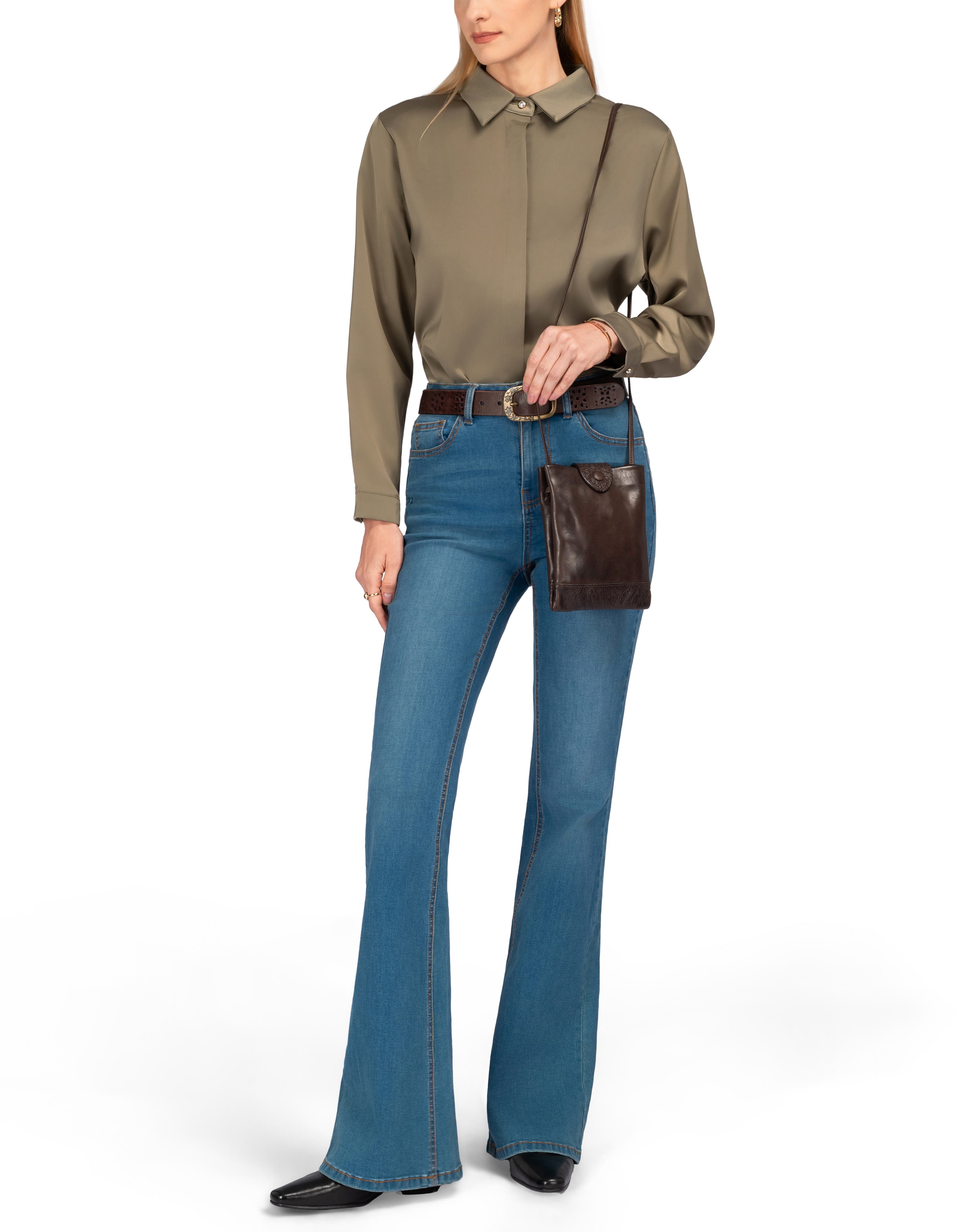 Lily Genuine Leather Structured Convertible Crossbody, Alternate, color, Taupe