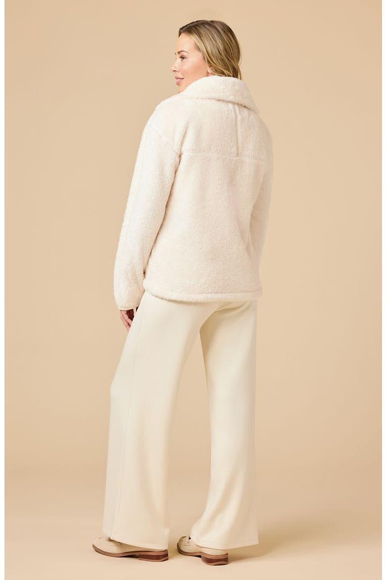 DreamPlush 1/4 Zip Pullover Jacket, Alternate, color, Almond