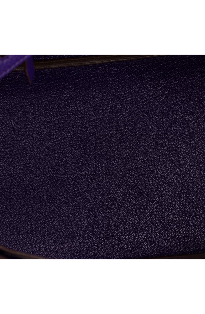 Pre-Owned Hermes Birkin Handbag Purple Clemence with Palladium Hardware 30, Alternate, color, Iris