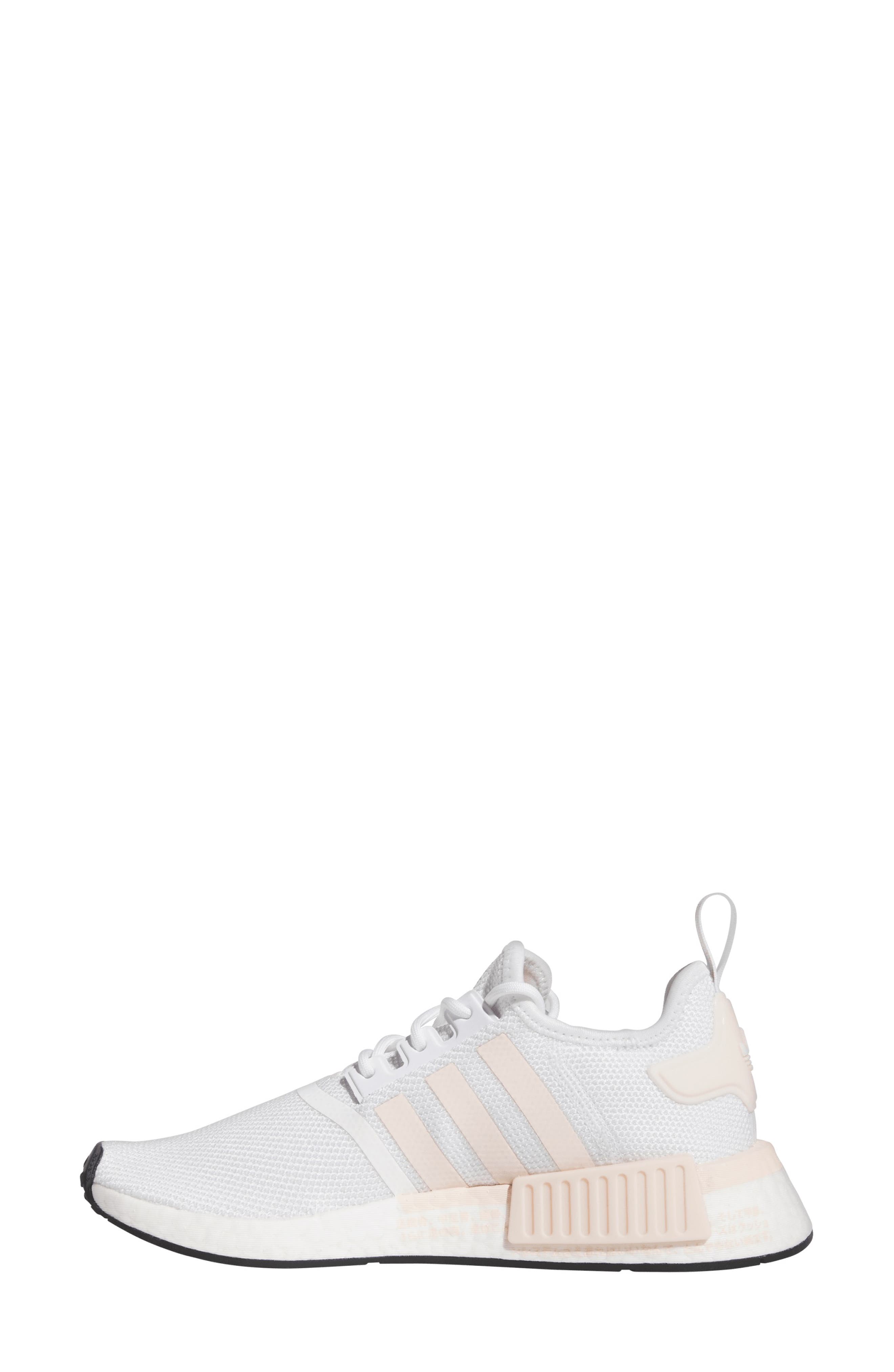 adidas NMD R1 Running Sneaker, Alternate, color, Ftwr White/ Wonder Quartz