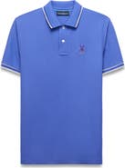 Psycho Bunny Brad Tipped Cotton Piqué Polo