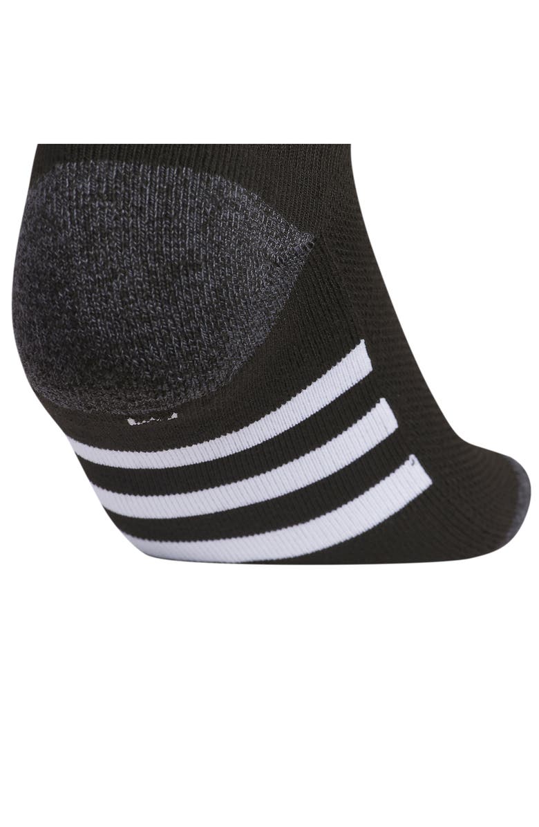 adidas Kids' Athletic Cushioned No Show Socks - Pack of 6, Alternate, color, Black/ Onix Grey/ White