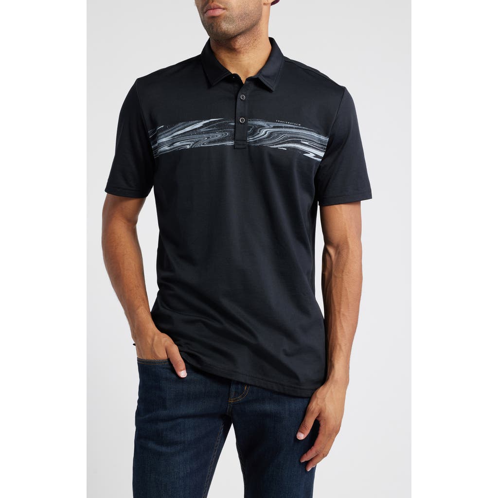 Travismathew Dark Waters Chest Stripe Polo