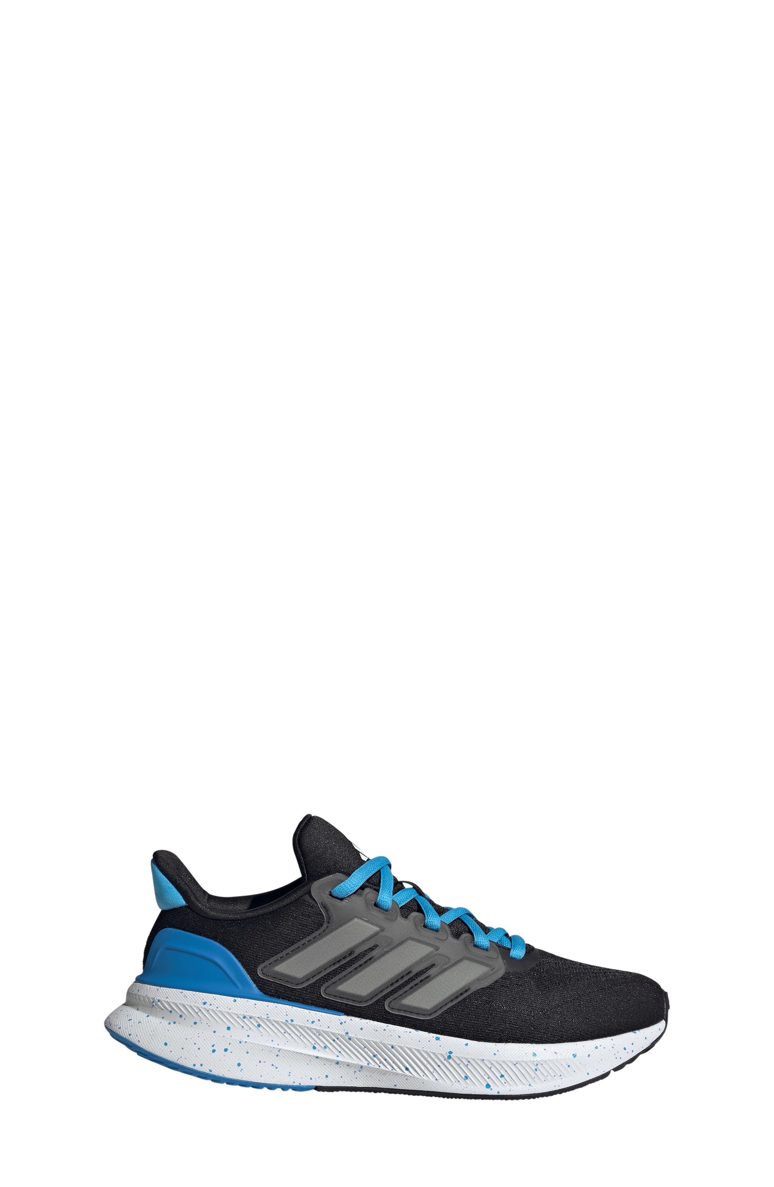 adidas Kids' Ultrarun 5 Sneaker, Alternate, color, Black/ White/ Lucid Ray Blue