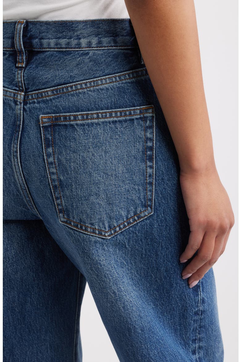 The Bow High Waist Barrel Jeans, Alternate, color, OBSCURA