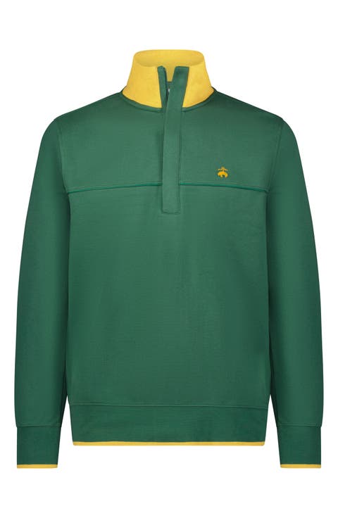 Half Zip Green Pullover