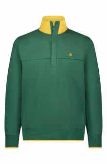 Brooks Brothers Half Zip Green Pullover