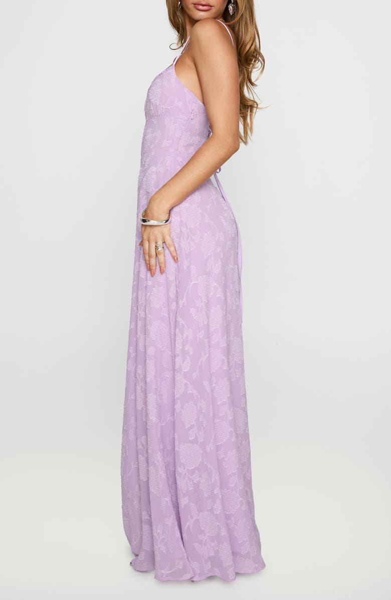 Princess Polly South of France Floral Burnout Maxi Dress, Alternate, color, Lilac