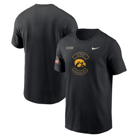 Men's Nike Black Iowa Hawkeyes 2025 Military Appreciation Performance T-Shirt