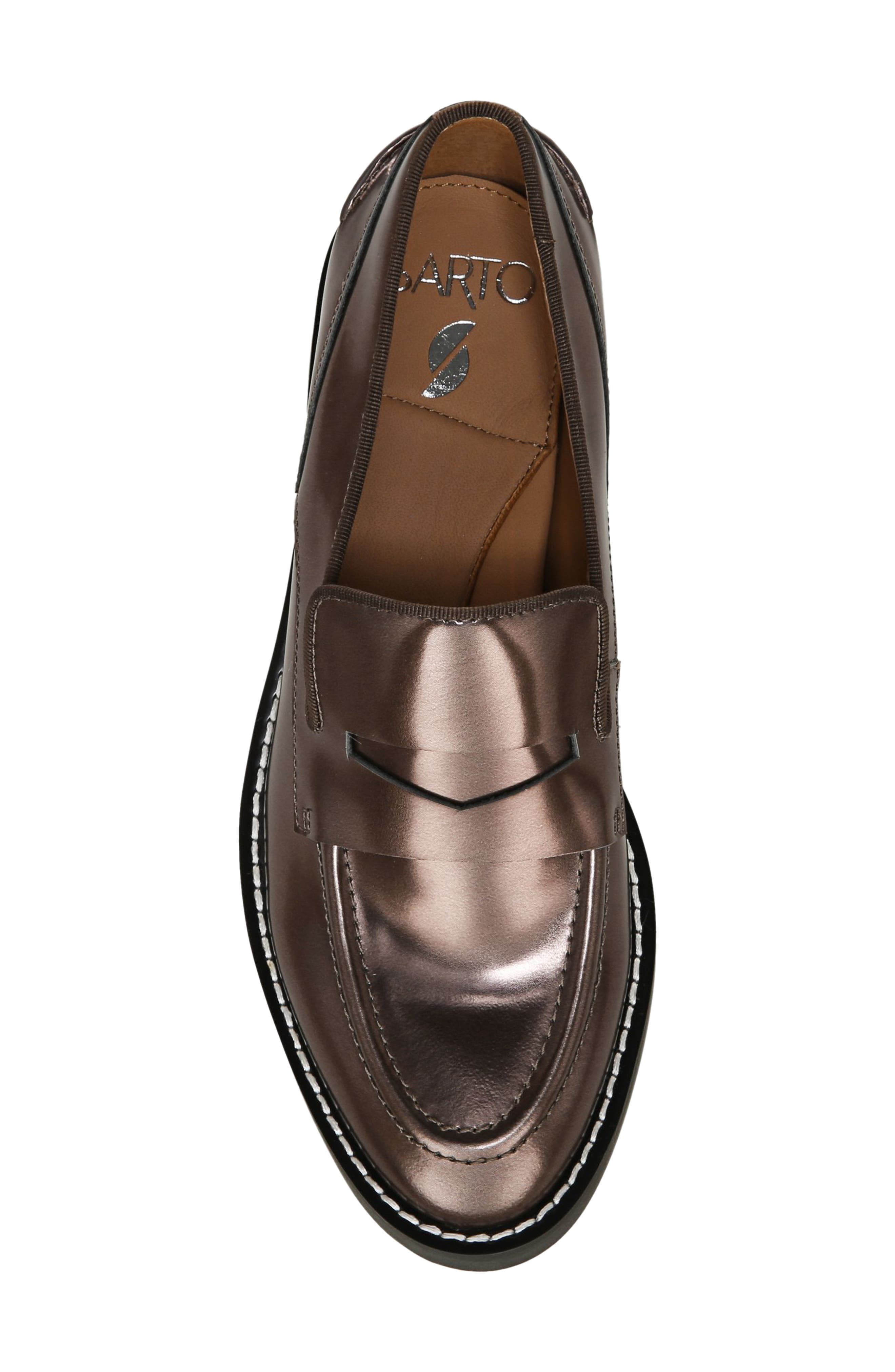 Tivoli Penny Loafer, Alternate, color, BRONZE LEATHER