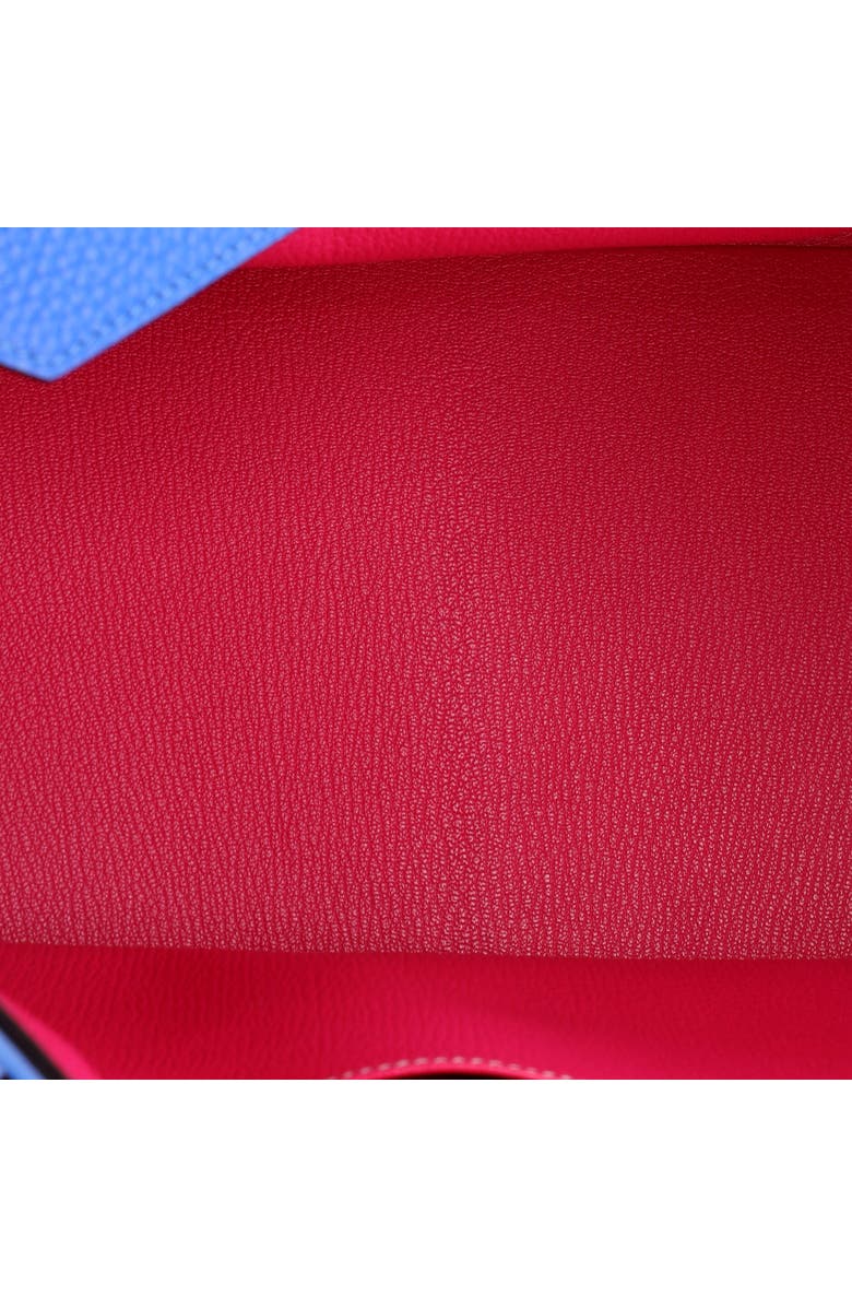 Pre-Owned Hermes Birkin Handbag Bicolor Clemence with Palladium Hardware 35, Alternate, color, Bleu Hydra/Rose Tyrien