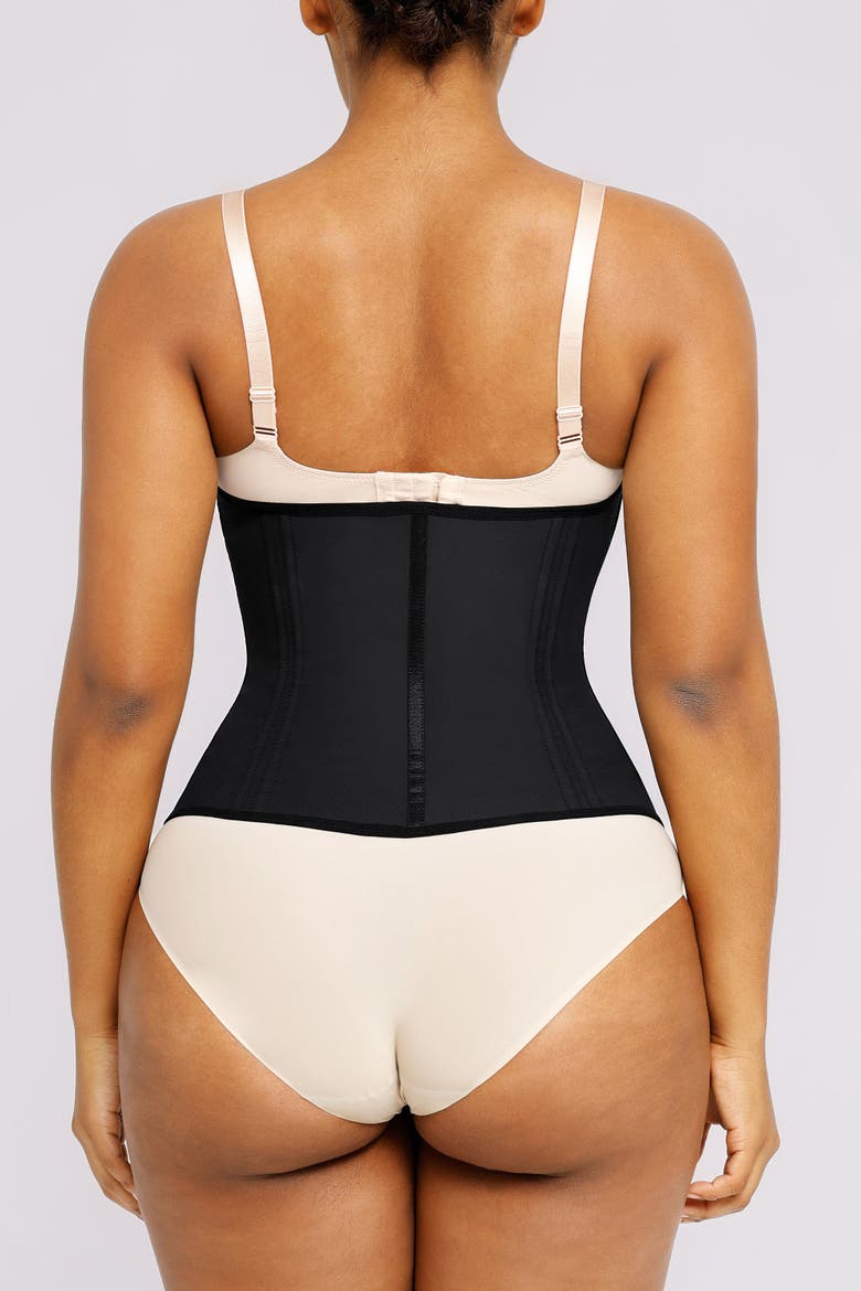 Body Shaper Latex Waist Trainer, Alternate, color, Black