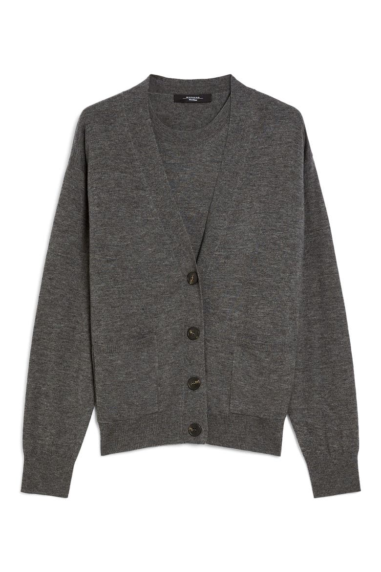 Decano Wool & Cashmere Cardigan, Alternate, color, MEDIUM GREY