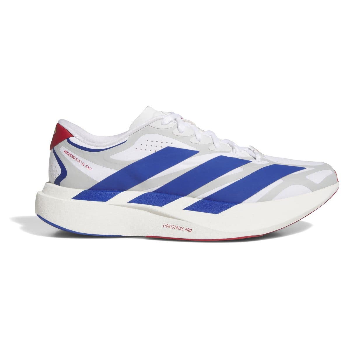 Unisex adidas  White Kansas Jayhawks Adizero EVO SL EXO Sneakers, Alternate, color, White