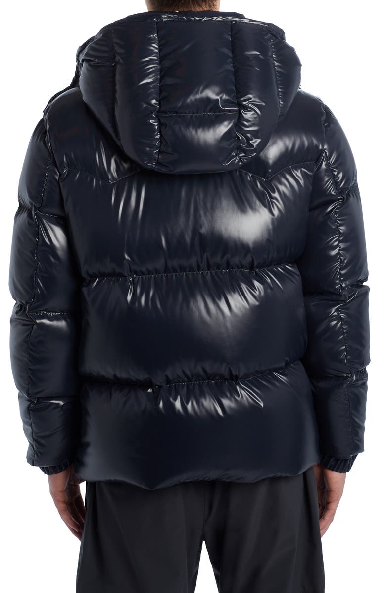 Moncler Coutard Lacquered Down Jacket, Alternate, color, 