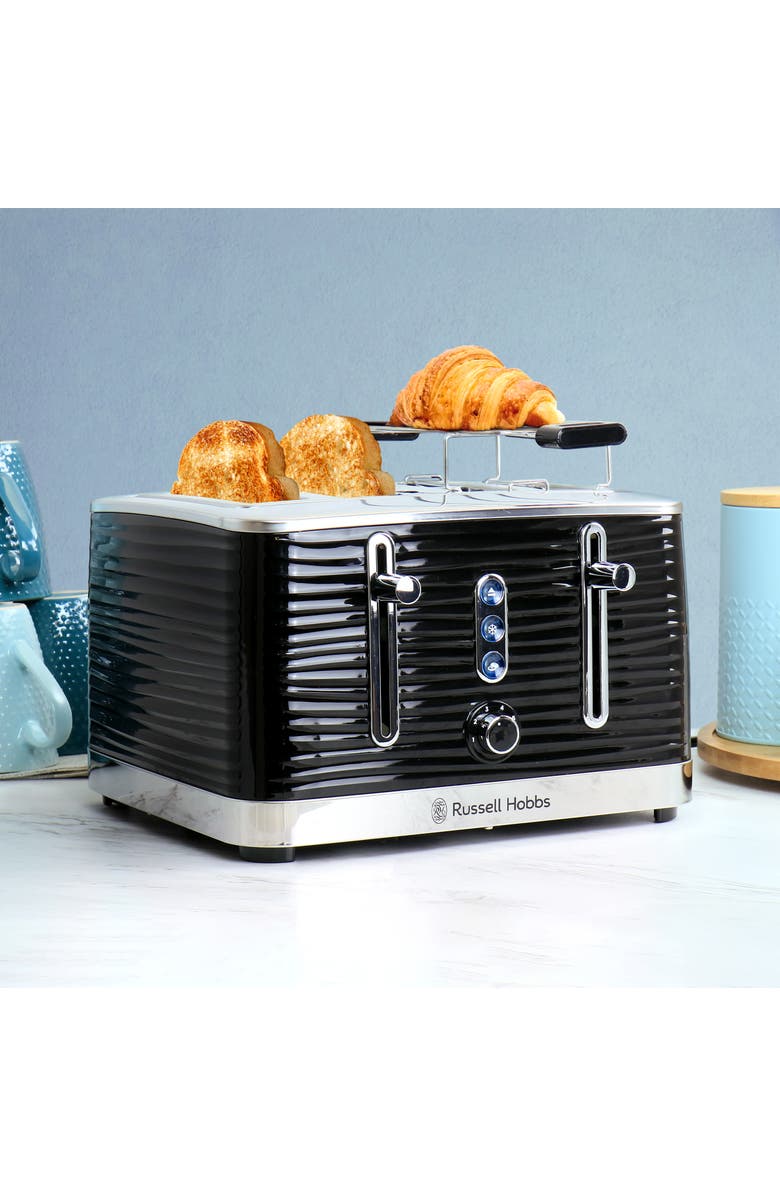 Russell Hobbs Retro Style 4 Slice Toaster, Alternate, color, Black