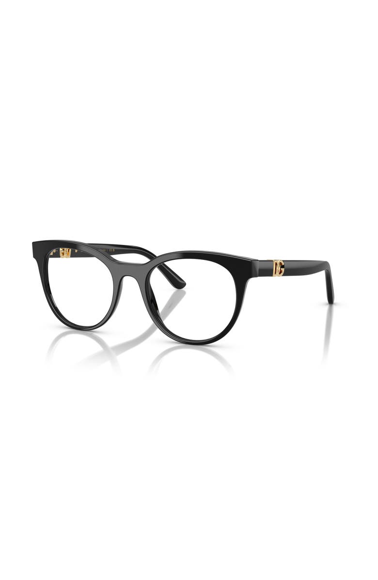 Dolce&Gabbana 50mm Phantos optical glasses, Main, color, Black