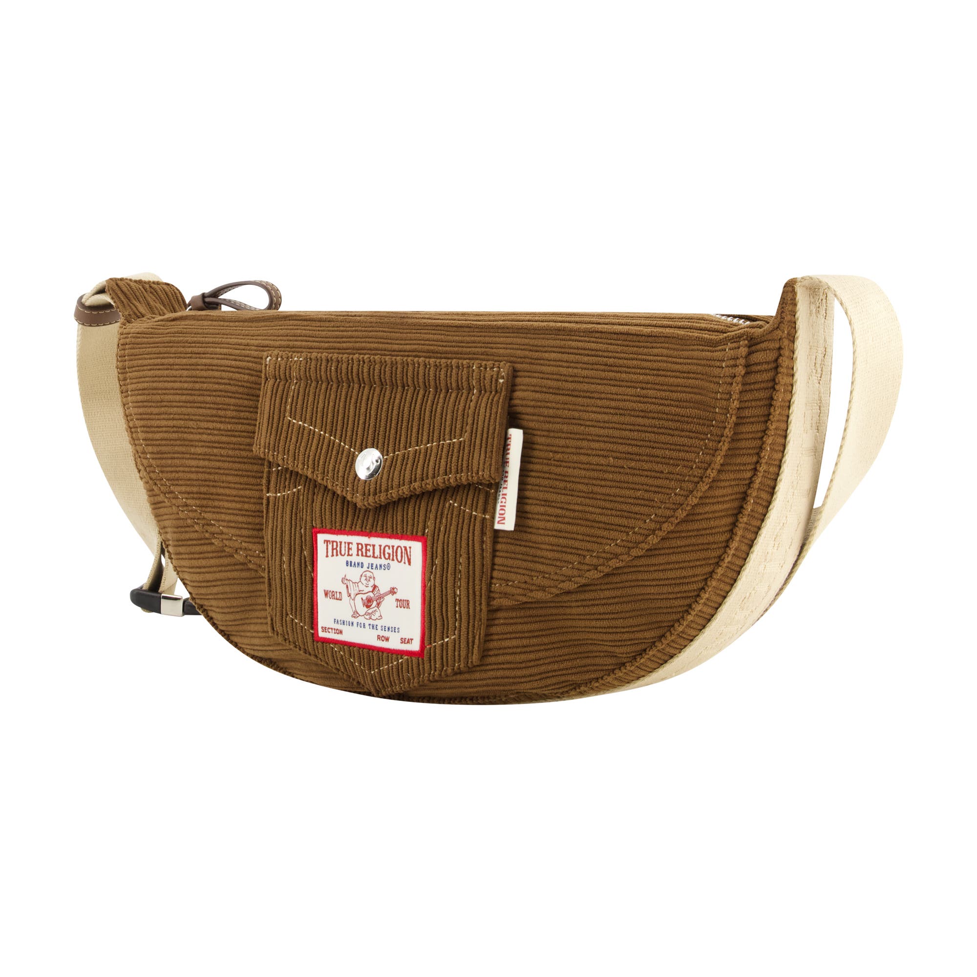 True Religion Corduroy Soft hobo, Alternate, color, Brown