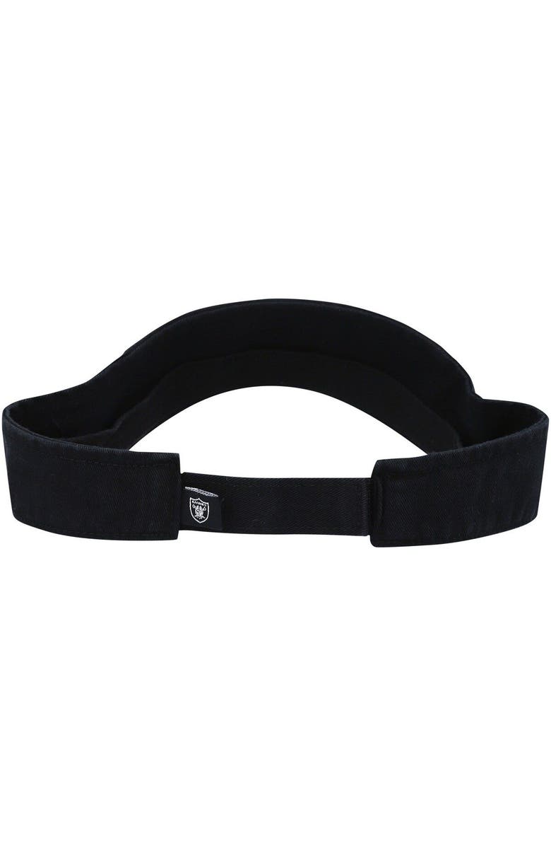 '47 Men's '47 Black Las Vegas Raiders Clean Up Visor, Alternate, color, 