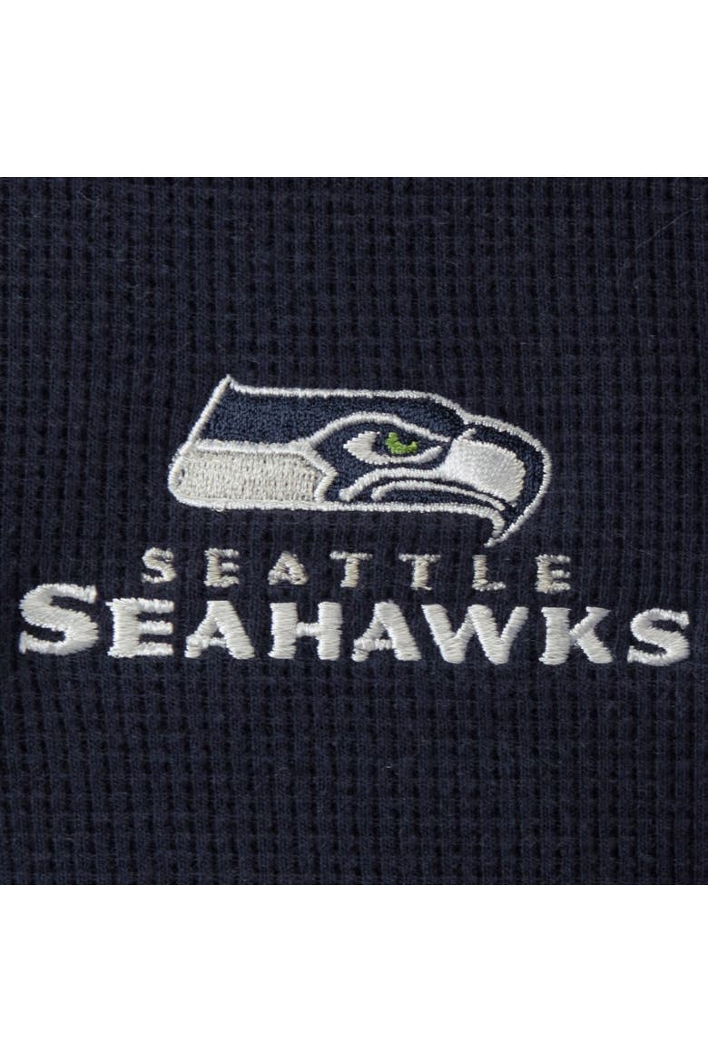 Men's Dunbrooke Navy Seattle Seahawks Logo Maverick Thermal Henley Long Sleeve T-Shirt, Alternate, color, Navy