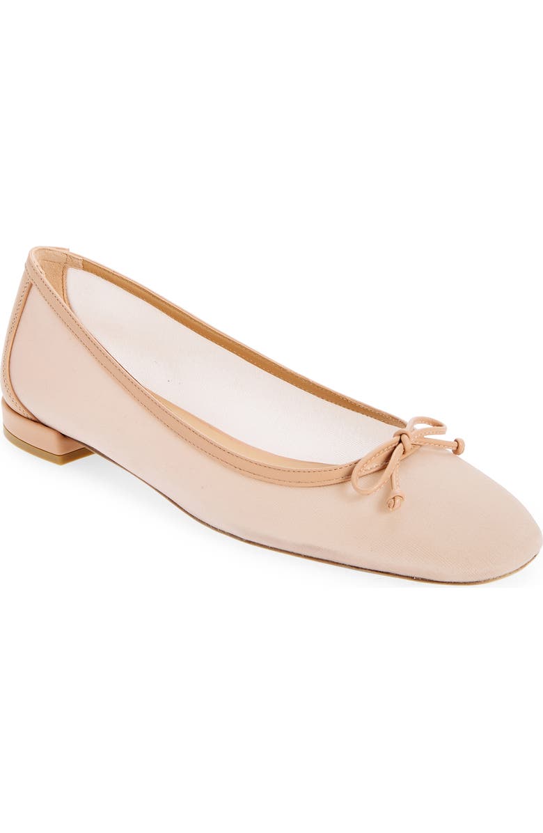 Stuart Weitzman Arabella Mesh Ballet Flat, Main, color, Ginger