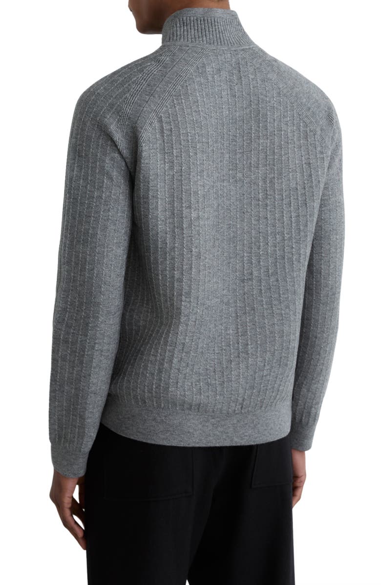 Reiss Aldershot Rib Half Zip Sweater, Alternate, color,