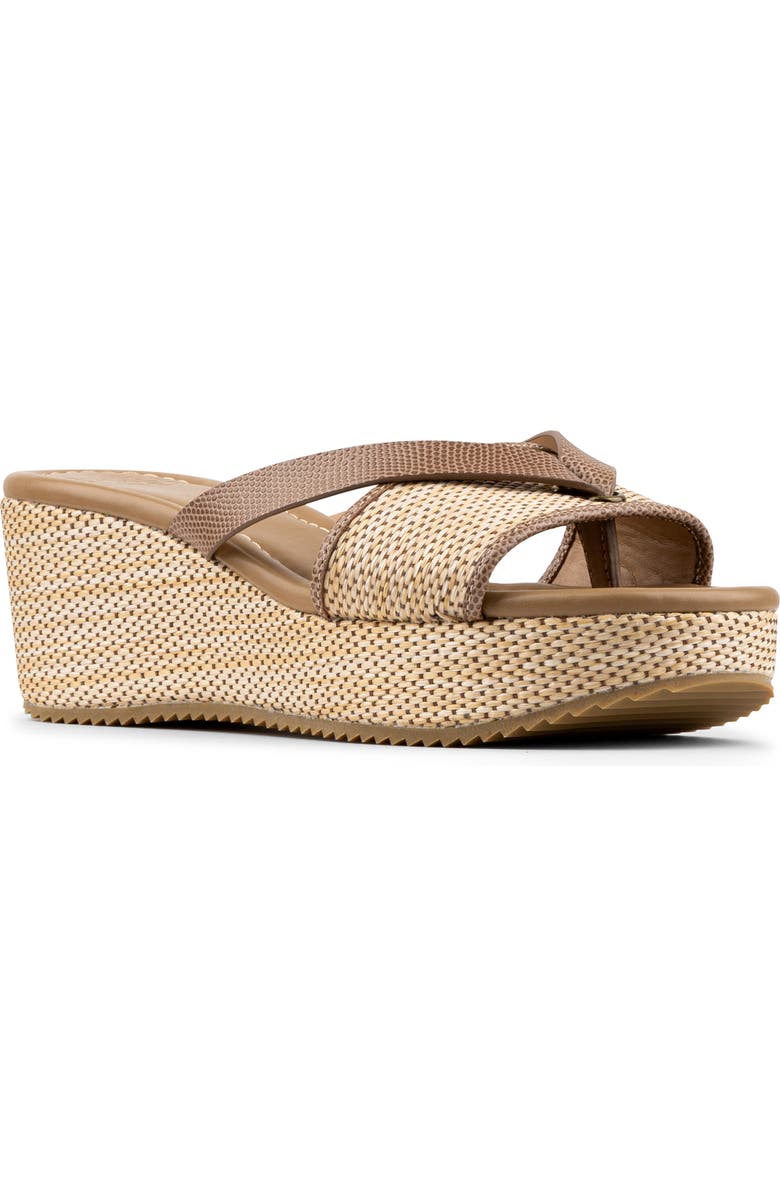 Donald Pliner Sotira Platform Wedge Sandal, Main, color, Tobacco
