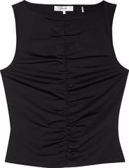 FRAME Ruched Sleeveless Top