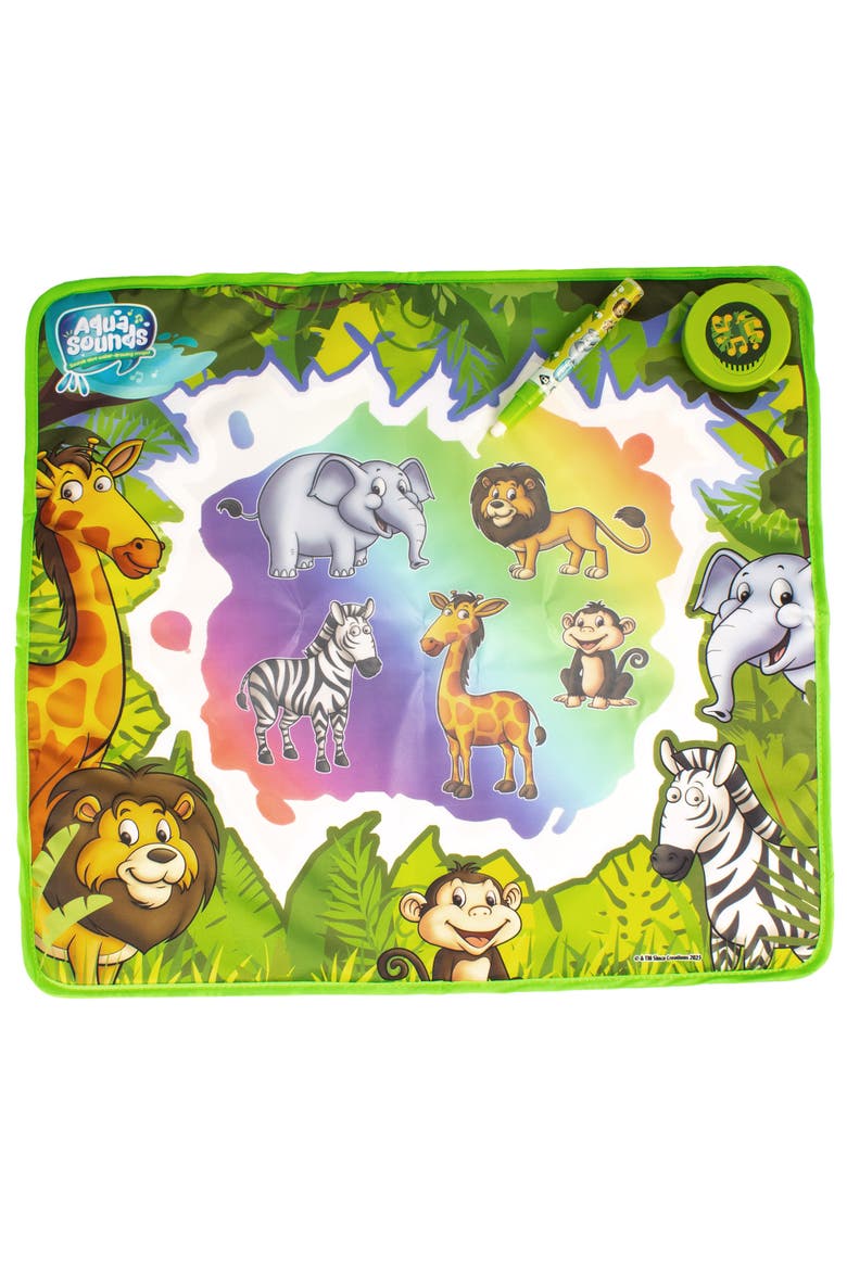 Aqua Sounds Magic Mat Jungle Adventure Water Drawing,Ages 2+, Alternate, color, Multicolored