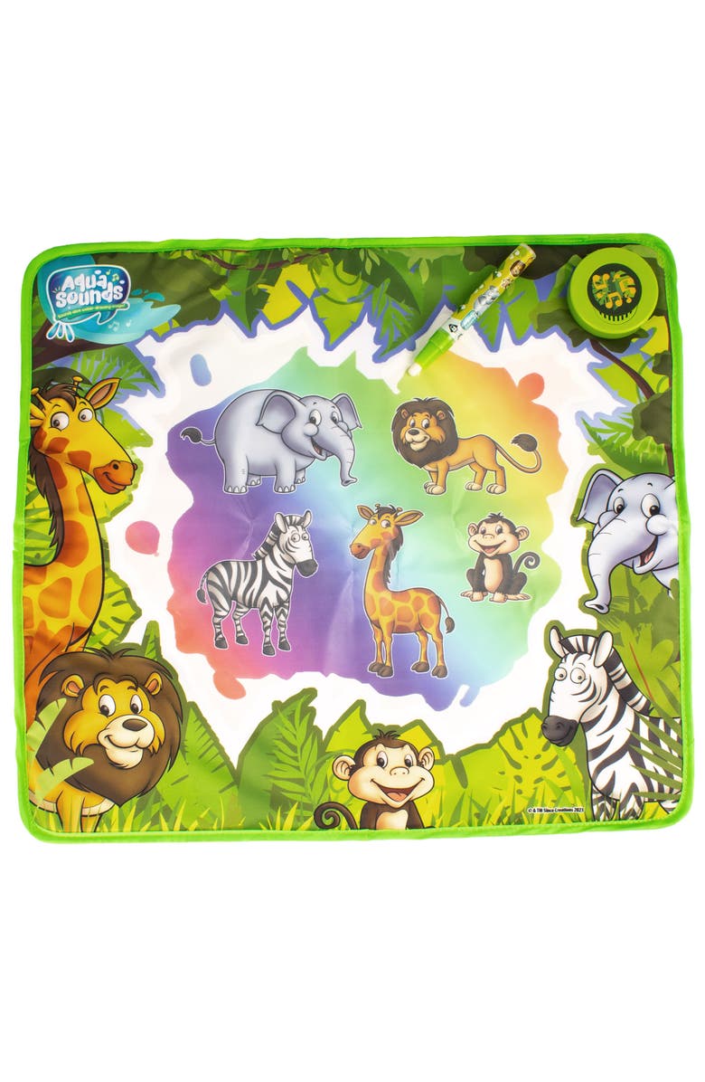 Sinco Aqua Sounds Magic Mat Jungle Adventure Water Drawing,Ages 2+, Alternate, color, Multicolored