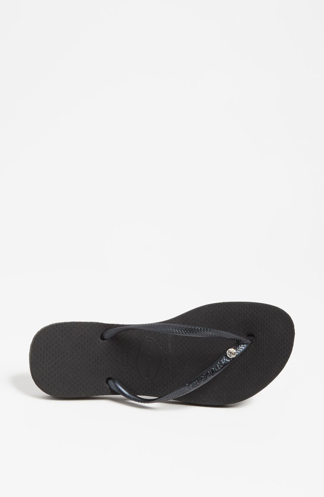 Havaianas 'Slim Crystal Glamour' Flip Flop, Alternate, color, 
