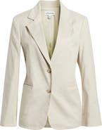Nordstrom The Liv Linen Blend Boyfriend Blazer